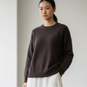 Banana Republic Dark Brown Cashmere Crewneck Sweater XS